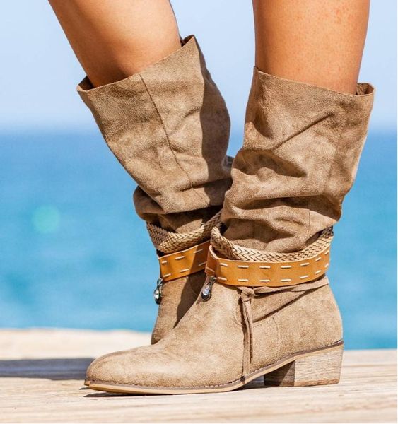 boots women mid-calf chunky mid heels shoes woman booties suede slip on warm shoe chaussures femme zapatos mujer sapato nh291, Black
boots women mid-calf chunky mid heels shoes woman booties suede slip on warm shoe chaussures femme zapatos mujer sapato nh291, Black