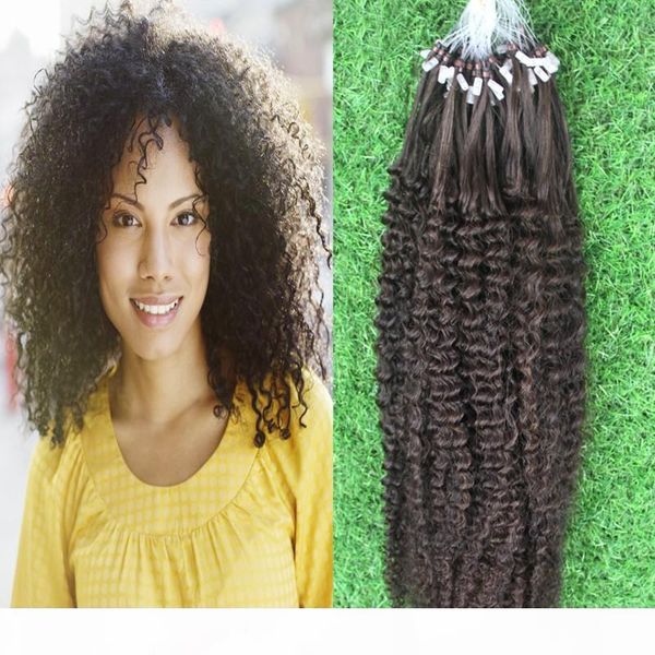 brazilian virgin micro hair extensions 10-30" dark brown kinky culry loop human hair 7a unprocessed remy virgin hair extension, Black
brazilian virgin micro hair extensions 10-30" dark brown kinky culry loop human hair 7a unprocessed remy virgin hair extension, Black