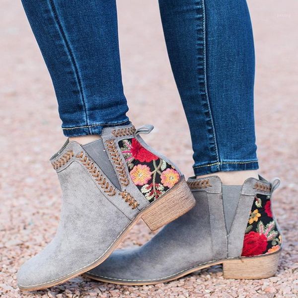 classic women ankle boots autumn winter embroidery slip on women causal ankle boots platform shoes woman flats plus size 431, Black
classic women ankle boots autumn winter embroidery slip on women causal ankle boots platform shoes woman flats plus size 431, Black