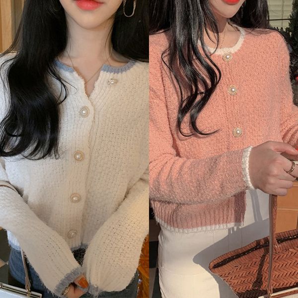 gentle wind women's coat spring and short jacket knitted shirt knit knitwear autumn 2020 small fragrant wind sweater cardigan sweet sho, White;black
gentle wind women's coat spring and short jacket knitted shirt knit knitwear autumn 2020 small fragrant wind sweater cardigan sweet sho, White;black