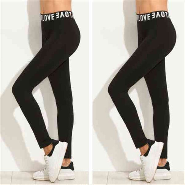 fashion women workout gym sports pants leggings fitness stretch trouser love letter leggings, Black
fashion women workout gym sports pants leggings fitness stretch trouser love letter leggings, Black