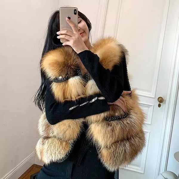 women's fur & faux real vest women warm waistcoat sleeveless jacket for autumn 2021 clothes female natural gilet, Black
women's fur & faux real vest women warm waistcoat sleeveless jacket for autumn 2021 clothes female natural gilet, Black