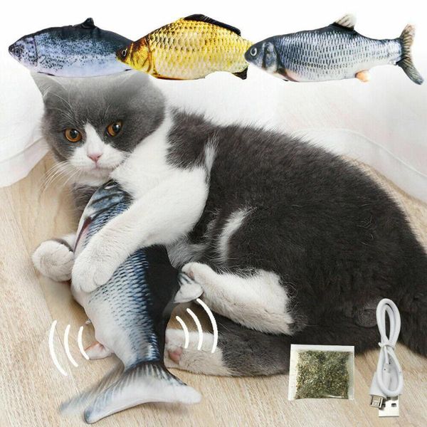 cat toys electric moving kicker fish toy interactive realistic flopping & catnip
cat toys electric moving kicker fish toy interactive realistic flopping & catnip