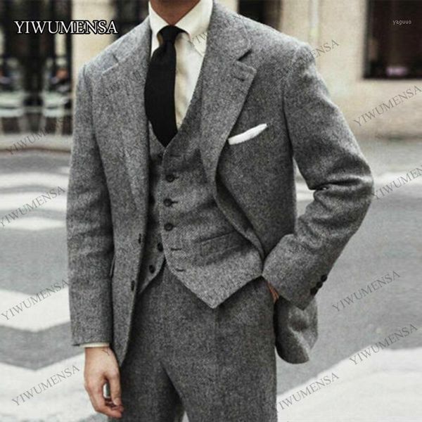 2020 gray/brown herringbone men suits wedding groom dinner formal 3 pcs tuxedos wide lapel custom made smoking blazer man suit1, White;black
2020 gray/brown herringbone men suits wedding groom dinner formal 3 pcs tuxedos wide lapel custom made smoking blazer man suit1, White;black