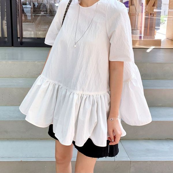 2021 white women blouse summer korean japan style ruffle loose female pullover jumpers shirts new fashion 369b
2021 white women blouse summer korean japan style ruffle loose female pullover jumpers shirts new fashion 369b