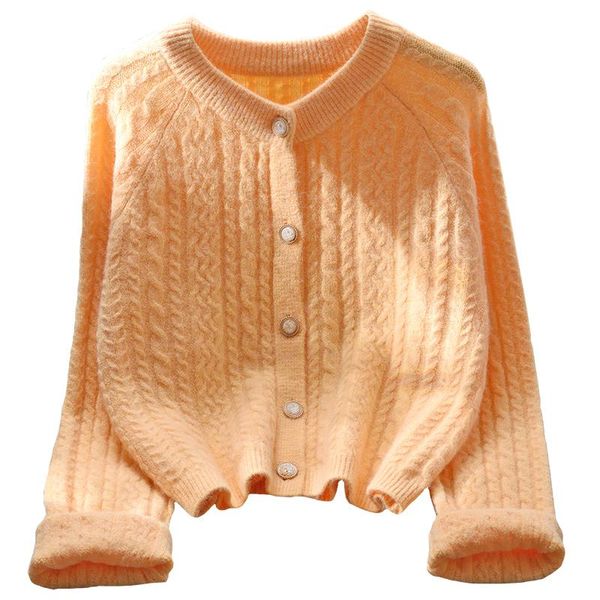 2021 new sweater coat women's short loose korean spring and autumn versatile long sleeve knitted cardigan, White
2021 new sweater coat women's short loose korean spring and autumn versatile long sleeve knitted cardigan, White