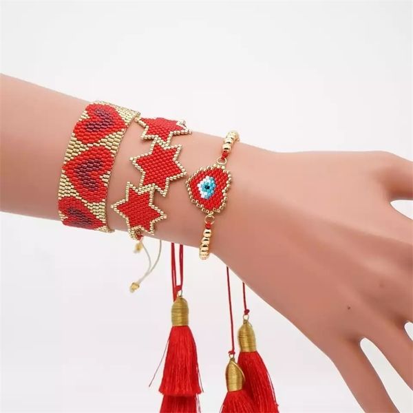 ins miyuki sets beads bracelet turkish evil eye pulseras mujer joyeria heart bracelets mexican jewelry women tassel armband y200730, Black
ins miyuki sets beads bracelet turkish evil eye pulseras mujer joyeria heart bracelets mexican jewelry women tassel armband y200730, Black