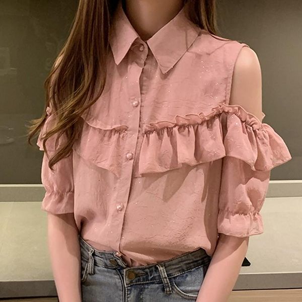 women's blouses & shirts women blusas mujer de moda 2021 blouse off shoulder short sleeve chiffon shirt blusa d323, White
women's blouses & shirts women blusas mujer de moda 2021 blouse off shoulder short sleeve chiffon shirt blusa d323, White