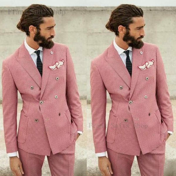 2020 new peaked lapel wedding suit for men casual pink plaid slim business office wear suit men elegant 2 pcs groom tuxedos1, White;black
2020 new peaked lapel wedding suit for men casual pink plaid slim business office wear suit men elegant 2 pcs groom tuxedos1, White;black