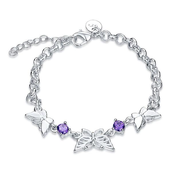 charm bracelets fashion butterfly bracelet 925 silver buckle jewelry inlay purple zircon lucky, Golden;silver
charm bracelets fashion butterfly bracelet 925 silver buckle jewelry inlay purple zircon lucky, Golden;silver