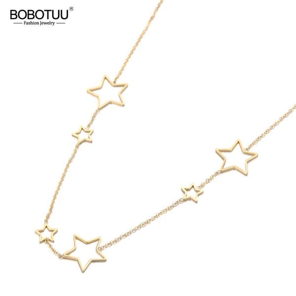 chains bobotuu bohemia design stainless steel hollow star choker necklaces jewelry rose gold chain pendant necklace for women bn19121, Silver
chains bobotuu bohemia design stainless steel hollow star choker necklaces jewelry rose gold chain pendant necklace for women bn19121, Silver