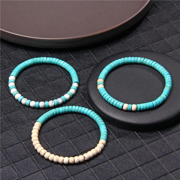 distance bracelet classic 6mm natural white turquoises beads bracelet round blue turquoises sapcer beads for women men, Black
distance bracelet classic 6mm natural white turquoises beads bracelet round blue turquoises sapcer beads for women men, Black