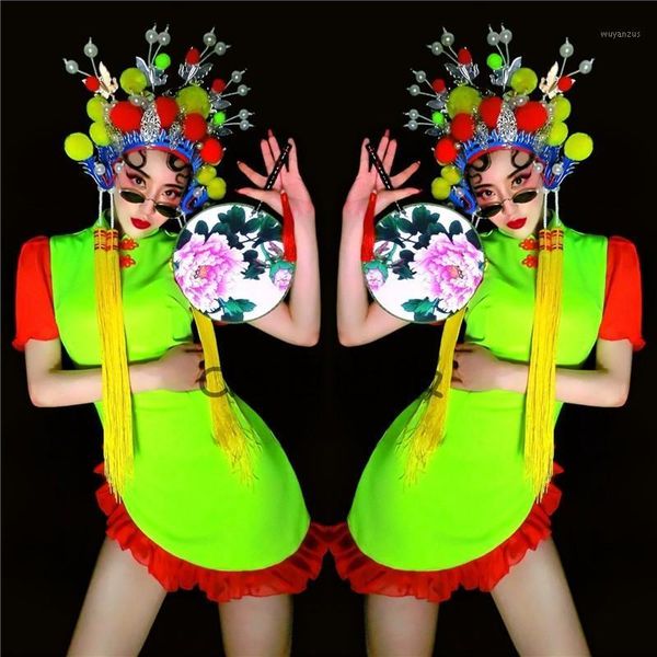 chinese style fluorescent cheongsam nightclub bar performance clothing ds female singer party theater performance dwy44431, Black;red
chinese style fluorescent cheongsam nightclub bar performance clothing ds female singer party theater performance dwy44431, Black;red