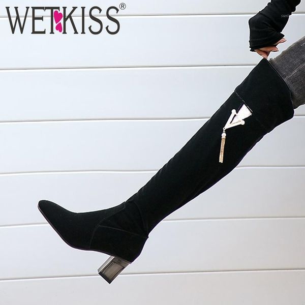 boots wetkiss over the knee women high heels boot square toe shoes female winter crystal flock bling ladies plus size 481, Black
boots wetkiss over the knee women high heels boot square toe shoes female winter crystal flock bling ladies plus size 481, Black