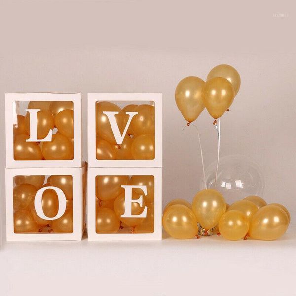 4 pcs / set alphabet transparent packing box latex balloon love wedding balloon box wedding birthday party decor baby shower1
4 pcs / set alphabet transparent packing box latex balloon love wedding balloon box wedding birthday party decor baby shower1