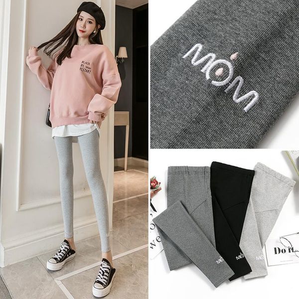 1707# maternity clothes cotton stretch letter printing maternity leggings adjustable elastic waist pencil pants, White
1707# maternity clothes cotton stretch letter printing maternity leggings adjustable elastic waist pencil pants, White
