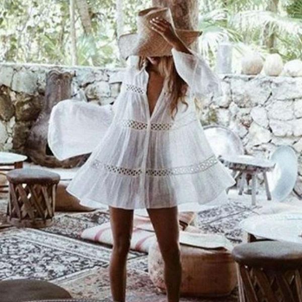 2020 crochet white knitted beach cover up dress tunic mid-length pareos bikinis cover ups swim up robe plage beachwear1, White;black
2020 crochet white knitted beach cover up dress tunic mid-length pareos bikinis cover ups swim up robe plage beachwear1, White;black