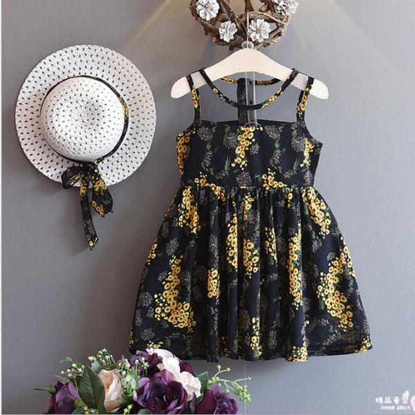 fashion girls summer dress sleeveless floral dress with hat children clothing kids summer wear baby girl princess, Red;yellow
fashion girls summer dress sleeveless floral dress with hat children clothing kids summer wear baby girl princess, Red;yellow