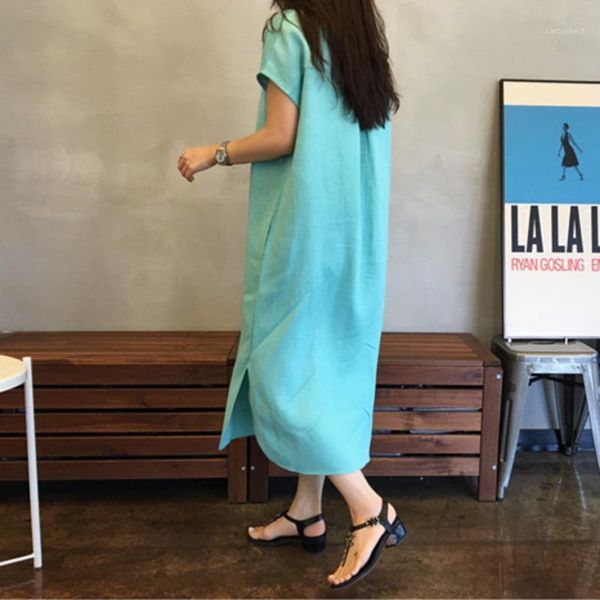 casual dresses korea large size 2021 summer korean trend linen dress female short sleeve vent hem loose clothes with pockets2dk81, Black;gray
casual dresses korea large size 2021 summer korean trend linen dress female short sleeve vent hem loose clothes with pockets2dk81, Black;gray