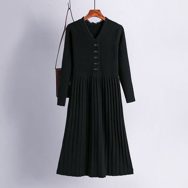 2021 new knit women sweater maxi winter warm chic long sleeve pleated dress draswtring a line v neck midi dresses 9drt, Black;gray
2021 new knit women sweater maxi winter warm chic long sleeve pleated dress draswtring a line v neck midi dresses 9drt, Black;gray