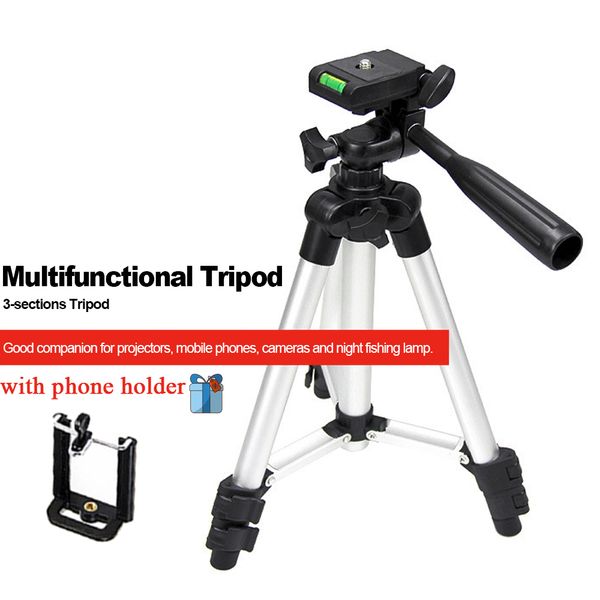 aluminum alloy 35-102cm tripod portable lightweight travel 3-sections stand phone holder 1/4" screw hole for smartphone camera
aluminum alloy 35-102cm tripod portable lightweight travel 3-sections stand phone holder 1/4" screw hole for smartphone camera