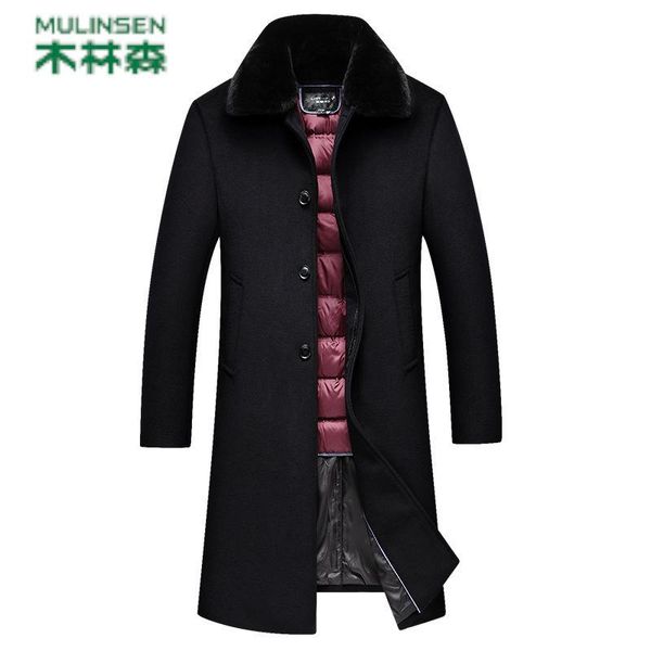 wood tomlinson cloth coat, middle-aged male long winter down bladder collars with thick wool coat men's dad, Black
wood tomlinson cloth coat, middle-aged male long winter down bladder collars with thick wool coat men's dad, Black