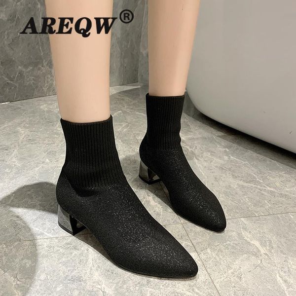 2020 winter women boots fashion stretch fabrics boots women pointed toe warm shoes high heels botas mujer, Black
2020 winter women boots fashion stretch fabrics boots women pointed toe warm shoes high heels botas mujer, Black