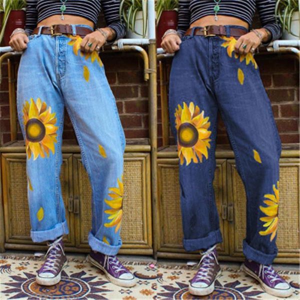 pocket trousers designer new female mid waist zipper casual denim pants ladies large chrysanthemum jeans fashion trend street straight, Blue
pocket trousers designer new female mid waist zipper casual denim pants ladies large chrysanthemum jeans fashion trend street straight, Blue