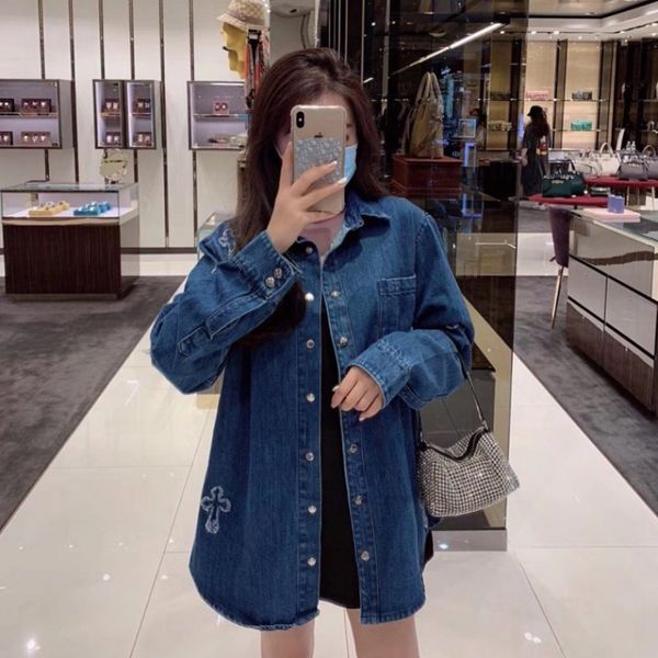 crosin jacket short 2020 new loose korean cross embroidery denim shirt women's fashion, Black
crosin jacket short 2020 new loose korean cross embroidery denim shirt women's fashion, Black