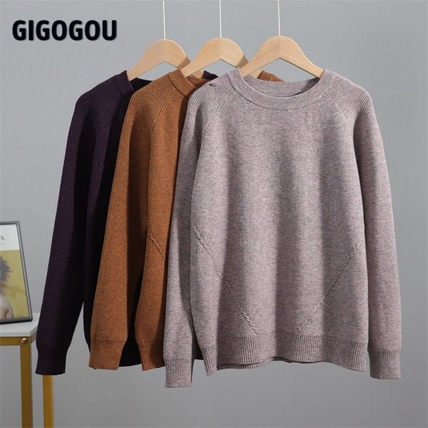 gigogou thick warm women basic pullover sweater winter loop gagt knit female jumper oversized loose pullovers pull femme 201225, White;black
gigogou thick warm women basic pullover sweater winter loop gagt knit female jumper oversized loose pullovers pull femme 201225, White;black