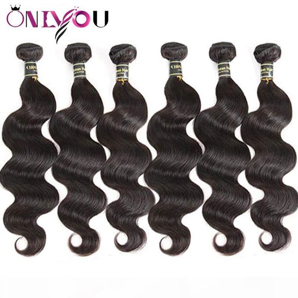 superior suppliers 9a brazilian virgin hair extensions 6 weaves bundles body wave human hair wefts soft body wave raw indian remy hair, Black
superior suppliers 9a brazilian virgin hair extensions 6 weaves bundles body wave human hair wefts soft body wave raw indian remy hair, Black