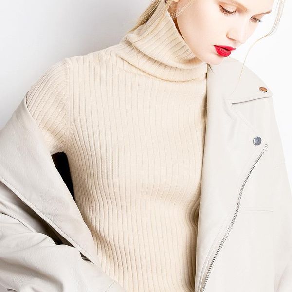 women's sweaters basic turtleneck pullover for women comfy bodycon long sleeve sweater slim fit knit jumper, White;black
women's sweaters basic turtleneck pullover for women comfy bodycon long sleeve sweater slim fit knit jumper, White;black