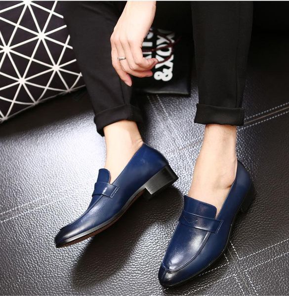 fashion classic style mens pointed toe dress slip on shoes quality leather casual loafers formal oxford shoes chaussures hommes, Black
fashion classic style mens pointed toe dress slip on shoes quality leather casual loafers formal oxford shoes chaussures hommes, Black