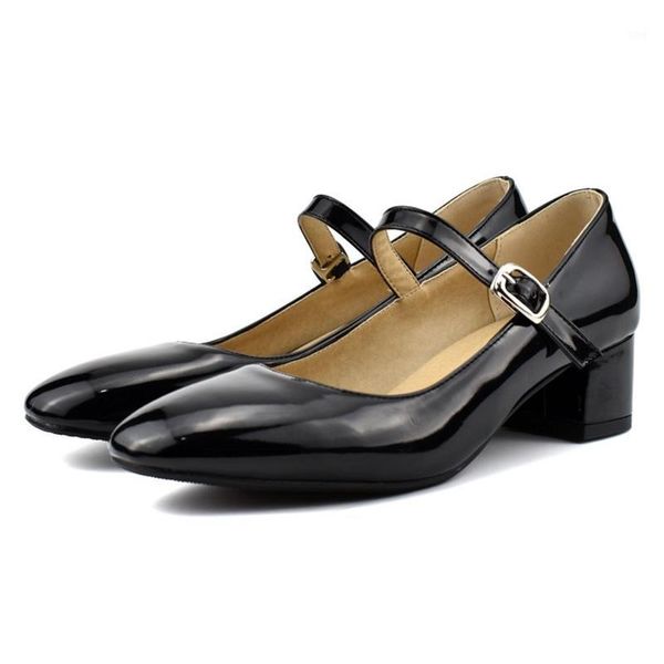 dress shoes ladies size 34-48 women zapatos de mujer leather fashion platform shallow pumps concise buckle heels party x58-11, Black
dress shoes ladies size 34-48 women zapatos de mujer leather fashion platform shallow pumps concise buckle heels party x58-11, Black