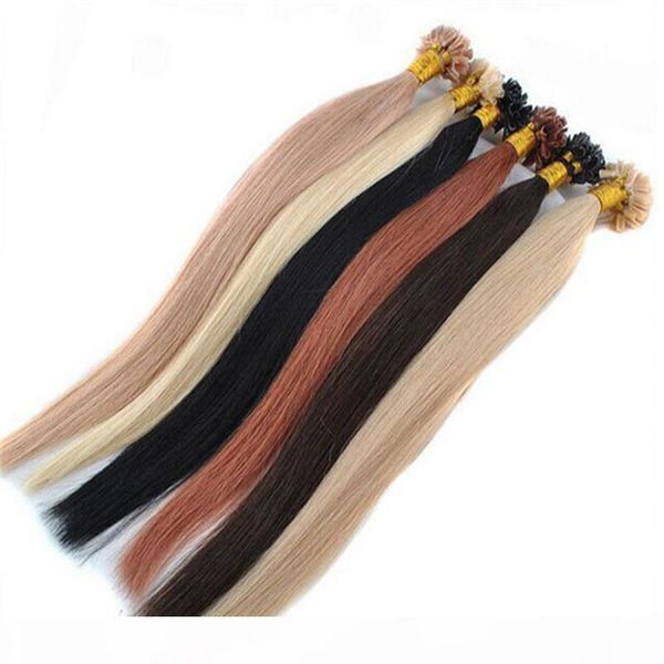 1g strand 300g lot prebonded italian keratin red gray white blonde color nail tip u tip hair extensions, Black
1g strand 300g lot prebonded italian keratin red gray white blonde color nail tip u tip hair extensions, Black