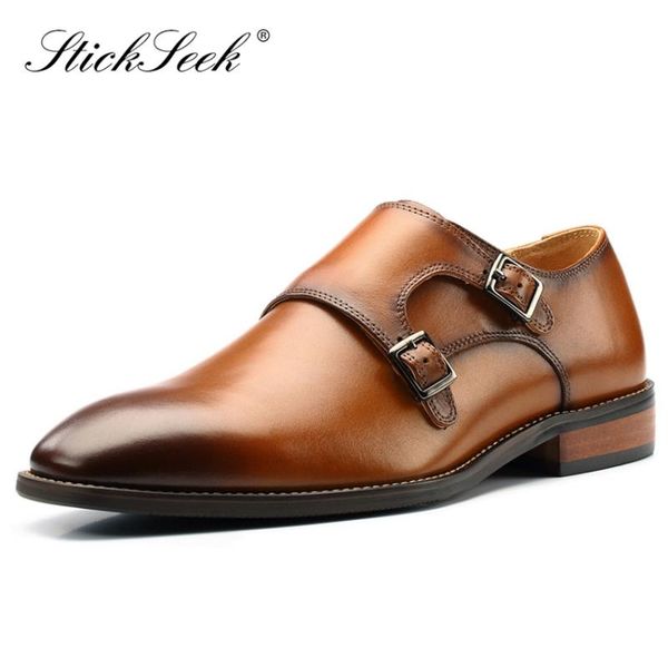 vintage design genuine leather formal dress man monk straps shoes pointed toe handmade mens wedding party loafers for male mt181, Black
vintage design genuine leather formal dress man monk straps shoes pointed toe handmade mens wedding party loafers for male mt181, Black