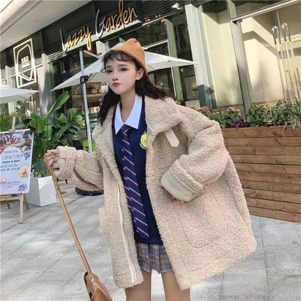 women's fur & faux hstar women lambswool oversized jacket teddy bear coats winter hairly warm ladies outerwears vintage coat, Black
women's fur & faux hstar women lambswool oversized jacket teddy bear coats winter hairly warm ladies outerwears vintage coat, Black