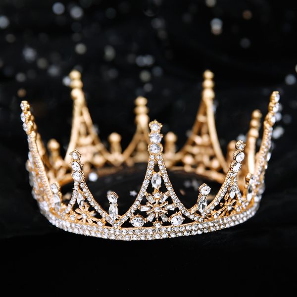 bridal headdress luxury atmosphere gold super sparkle diamond princess crown xianmei wedding dress hair accessories, Silver
bridal headdress luxury atmosphere gold super sparkle diamond princess crown xianmei wedding dress hair accessories, Silver