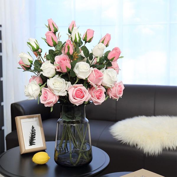 artificial roses fake silk flowers long branch 3heads real touch artificial flowers wedding home valentine's day decor gift1
artificial roses fake silk flowers long branch 3heads real touch artificial flowers wedding home valentine's day decor gift1