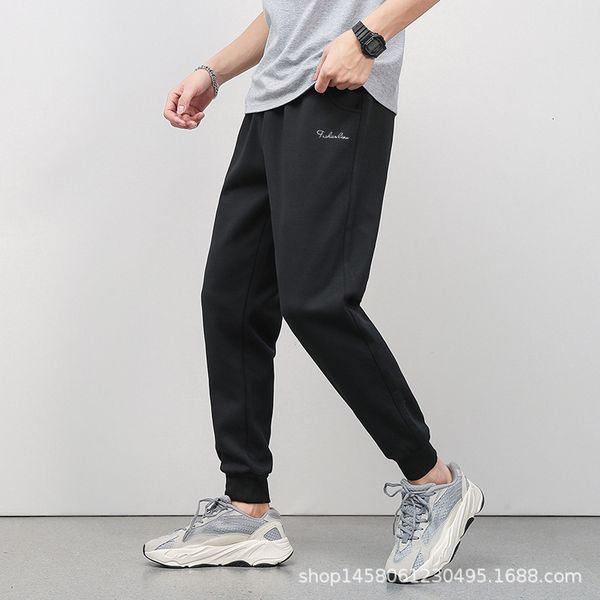 spring and autumn new fashion casual korean slim middle waist knitted elastic men's sports pants leggings, Black
spring and autumn new fashion casual korean slim middle waist knitted elastic men's sports pants leggings, Black