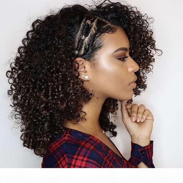 human hair kinky curly headband half wig glueless mongolian full machine made human hair wigs 150 density for black women easy to install, Black;brown
human hair kinky curly headband half wig glueless mongolian full machine made human hair wigs 150 density for black women easy to install, Black;brown