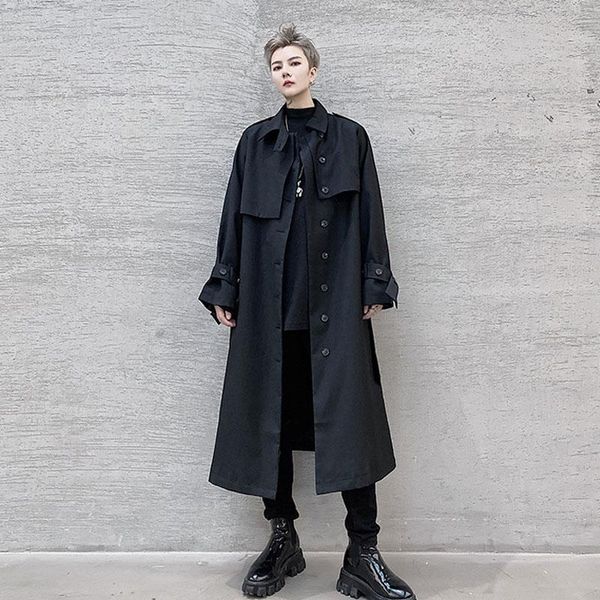 men's trench coats male japan harajuku streetwear black vintage loose casual jacket outerwear belt 3/4 long coat windbreaker overcoat, Tan;black
men's trench coats male japan harajuku streetwear black vintage loose casual jacket outerwear belt 3/4 long coat windbreaker overcoat, Tan;black