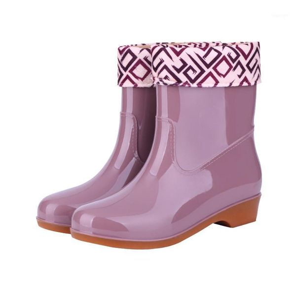 boots winter rain shoes women's velvet rubber sole warm non-slip short autumn footwears round toe waterproof 20211, Black
boots winter rain shoes women's velvet rubber sole warm non-slip short autumn footwears round toe waterproof 20211, Black