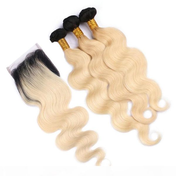 ombre blonde indian virgin human hair body wave 3bundles with closure indian wavy human hair #1b 613 ombre weaves with 4x4 lace closure, Black
ombre blonde indian virgin human hair body wave 3bundles with closure indian wavy human hair #1b 613 ombre weaves with 4x4 lace closure, Black