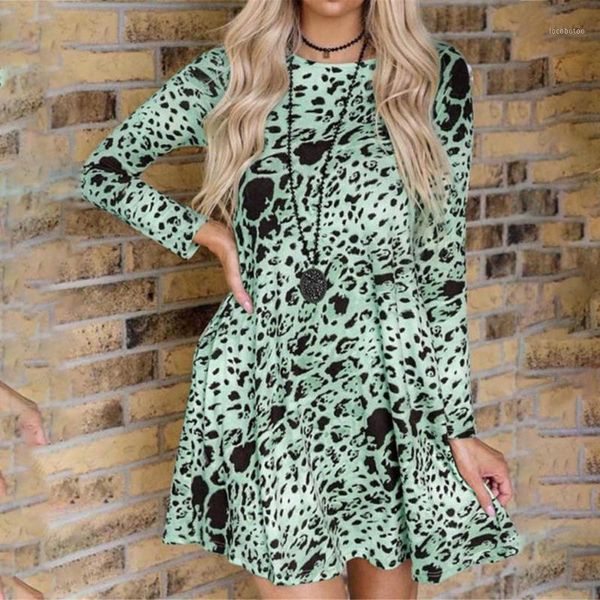 casual dresses leopard women dress o neck long sleeve pockets print loose autumn knee length ladies dresses1, Black;gray
casual dresses leopard women dress o neck long sleeve pockets print loose autumn knee length ladies dresses1, Black;gray