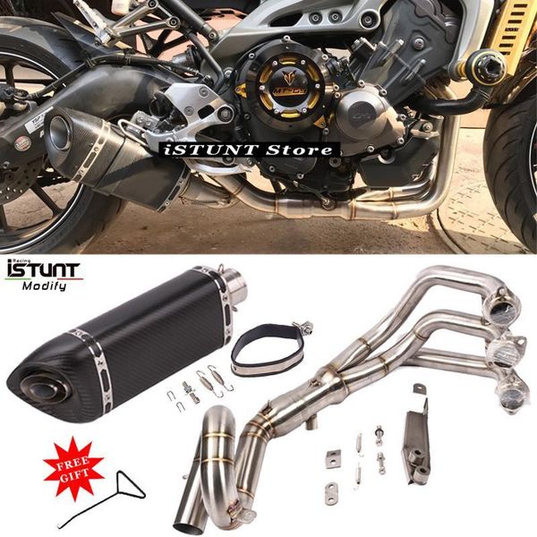 full motorcycle escape exhaust system for mt09 fz09 mt-09 fz-09 tracer 900 header loop front pipe carbon fiber muffler slip-on1
full motorcycle escape exhaust system for mt09 fz09 mt-09 fz-09 tracer 900 header loop front pipe carbon fiber muffler slip-on1