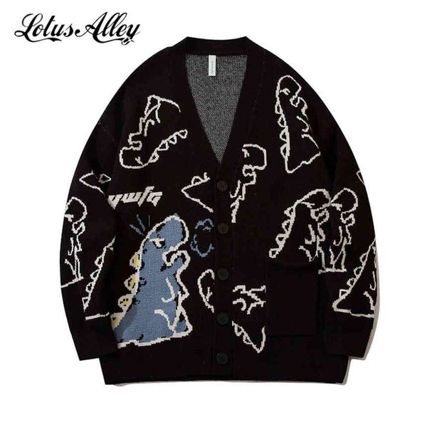 harajuku men's dinosaur printed sweater, vintage black large cardigan, kawai cartoon coat, autumn and winter loose knitted sweater, White;black
harajuku men's dinosaur printed sweater, vintage black large cardigan, kawai cartoon coat, autumn and winter loose knitted sweater, White;black
