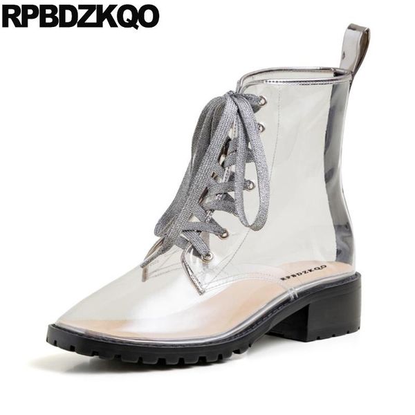 rhinestone front lace up casual ankle boots autumn chunky big size clear 2020 women diamond crystal fashion shoes waterproof pvc, Black
rhinestone front lace up casual ankle boots autumn chunky big size clear 2020 women diamond crystal fashion shoes waterproof pvc, Black