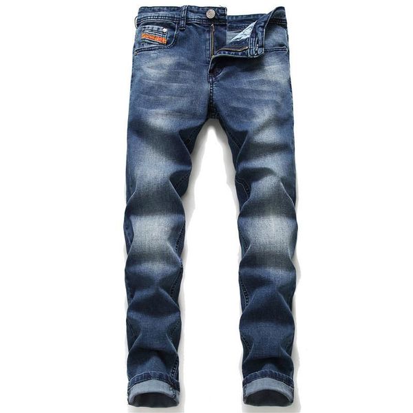 men's jeans european and american easy care cat whisker small straight tube micro elastic slim fit pants 2002, Blue
men's jeans european and american easy care cat whisker small straight tube micro elastic slim fit pants 2002, Blue