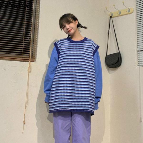 women's vests women oversized 2xl striped vintage knitted sweaters students leisure fashion preppy-style bf korean all-match simple chi, Black;white
women's vests women oversized 2xl striped vintage knitted sweaters students leisure fashion preppy-style bf korean all-match simple chi, Black;white